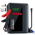 Jump Starter with Air Compressor, GOOLOO A1 2000A Portable Car Battery Jump Box(7.0L Gas/5.5L Diesel) with 150PSI Cordless Auto-Shutoff Tire Inflator, 12V Auto Lithium Battery Booster with Air Pump