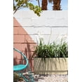 thumbnail image 4 of Veradek Demi Series 30" Long Plastic-Stone Planter - Sand 2 Pack, 4 of 11