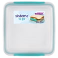 thumbnail image 2 of Sistema Sandwich Box To Go Lunch Box, 450 mL, Colour May Vary, 1 Pack, 2 of 6