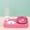 Pink, variant on Cat & Dog Bowl Set with Double Bowl and Automatic Drinking Water Dispenser for Cat and Dog Food and Water Bowls Pet Feeding Station for Cats and Dogs, 31x16.5x25 cm, Pink