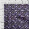 thumbnail image 2 of oneOone Tissu Georgette Viscose Violet Floraux Matériel de Robe Tissu Imprimé Tissu au Mètre 42 Pouces de Large, 2 of 5