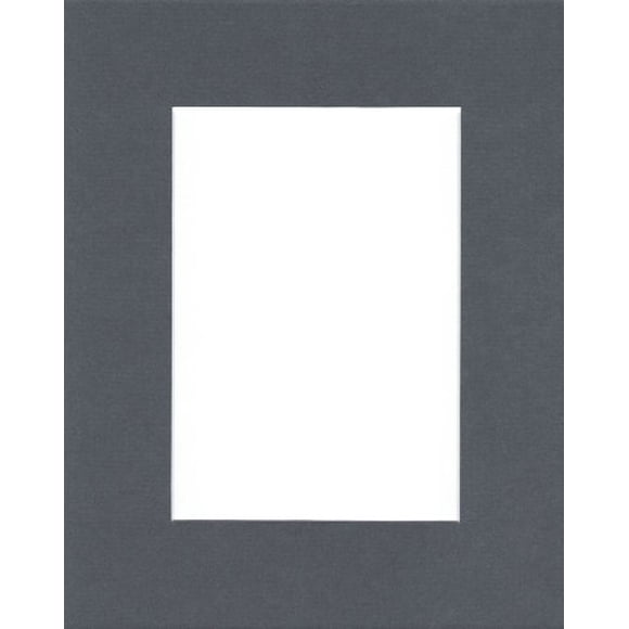 20x24 Slate Grey Picture Mats with White Core Bevel Cut for 16x20 Pictures