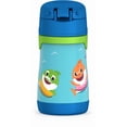 thumbnail image 2 of Thermos Kids Bouteille avec Paille en Acier Inoxydable 10 Oz, Bébé Requin, 2 of 6