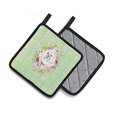 thumbnail image 2 of Carolines Treasures CK4383PTHD 7.5 x 7.5 Po. Porte-Pot Fleurs Vertes Maltaises, 2 of 3