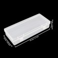 thumbnail image 2 of Rectangular Clear Plastic Storage Containers Box with Hinged Lid for Beads and Other Small Craft Items, 2 of 6