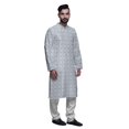 thumbnail image 2 of Atasi Ensemble Kurta-Pyjama Long en Coton pour Hommes, Kurta-Pyjama Décontracté de Designer, Vêtements, 2 of 5