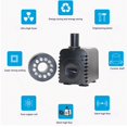 thumbnail image 3 of 600LPH Submersible Pump Adjustable Water Fountain Pump With LED Light For Indoor Fountains, Fish, 3 of 8