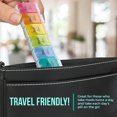 thumbnail image 3 of MEDca 7 Day Pill Organizers, Pack of 2, Simple Push Button Design, Easy Open, 3 of 6