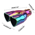 thumbnail image 5 of Embout d'Échappement Double en Forme de Cœur / Accessoire de Modification de Voiture pour une Performance et un Style Améliorés / Construction en Acier Inoxydable pour Berline, VUS Ou Voiture de Sport, 5 of 5