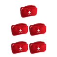thumbnail image 3 of tamizeot Emergency Storage Bag Hiking Pills Cotton Swab Organizer Cases Carrying Case Red 5Set, 3 of 6