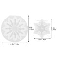 thumbnail image 4 of Shisuyan 2Pcs Christmas Silicone Mold Snowflake Mold Resin Snowflake Mold DIY Crafts Making Material, 4 of 9