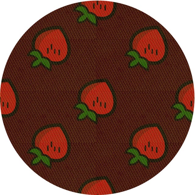 Ahgly Company Tapis d'Intérieur Ronds de Style Transitionnel Lavables à la Machine, Rouge Brun, 8 Pieds Rond