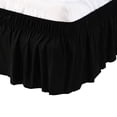thumbnail image 1 of Unique Bargains Polyester Bed Skirt Elastic Wrap Around Dust Ruffle 15' Drop, 1 of 10