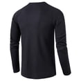 thumbnail image 5 of CEHVOM Men Long-Sleeve Beefy Muscle Basic Solid Pure Color Blouse Tee Shirt Top Sale, 5 of 5