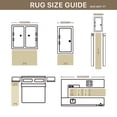 thumbnail image 4 of KUETH 3'x5' Area Rugs, Ultra Thin Non Slip Rug, Indoor Machine Washable Rugs for Living Room, Bedroom, 4 of 7