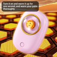 thumbnail image 4 of Portable Type-C Rechargeable Hand Warmer with Two-Speed Thermostat Adjustable Heating for Personal Warmth, 4 of 8