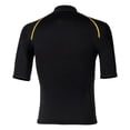thumbnail image 5 of Sinleey Men 1.5mm Neoprene Wetsuits Top Short Sleeve Rash Guard Shirts Professional Swimwear Black 3XL, 5 of 5
