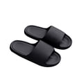 thumbnail image 1 of Mens and Womens Home Slippers Simplicity Solid Color Quick Drying Soft Sole Comfortable Non-Slip Indoor and Outdoor EVA Slippers Black-04, 1 of 1