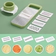 thumbnail image 1 of Chmadoxn Gadgets de Cuisine, Râpe Multifonctionnelle Cinq Outils de Coupe Hachoir Rond pour Légumes Hachoir à Légumes Hachoir Alimentaire avec Contenant Hachoir à Légumes avec Contenant Coupe-Légumes, 1 of 9
