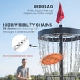 thumbnail image 4 of Soozier 24-Chain Practice Basket for Disc Golf Target Stand Black & Silver, 4 of 10