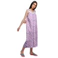 thumbnail image 2 of Moomaya Womens Lace Border Sleepwear For Ladies Button Placket Nightdress, 2 of 5