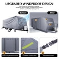 thumbnail image 3 of QinaQin 20-22 Ft Rv Cover, Camping Trailer Cover, with Uv Protection, Windproof Straps, Uv and Waterproof Protection, Includes Tire Cover, Jack Cover and Adhesive Patch, 3 of 7