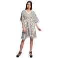 thumbnail image 3 of Moomaya Robe Courte de Caftan de Plage, Robe de Couverture Imprimée, Kaftan pour Femmes, Tenue de Plage, Couverture, 3 of 4