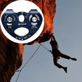 thumbnail image 4 of S SERENABLE 25KN Zip Line Climbing Pulley Trolley Rock Aluminum Fixed Eye for Cable Black, 4 of 9