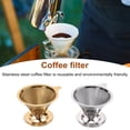 thumbnail image 2 of Visland Coffee Filter Stainless Steel Pour Over Coffee Dripper Reusable Paperless Coffee Cone Filter for Home, 2 of 7