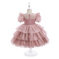thumbnail image 4 of WEAIXIMIUNG Robes de Fête pour Filles Taille 18 Robes de Noël à Manches Courtes Broderie Dentelle Volants Robe de Soirée Robe de Mariage, 4 of 4