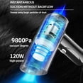thumbnail image 4 of PRETXORVE Handheld Vacuum with Washable Filter Powerful Suction Small Car Vacuum Cleaner Mini Dusts Buster 120W High Power Cleaning for Car, 4 of 9
