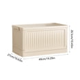 thumbnail image 3 of Suncoda Storage Trunks, Organization and Storage Folding Box Plastic Box Box Pulley Rectangle with Lid Crate Storage Box Organiser Outdoor Storage Box, 3 of 7