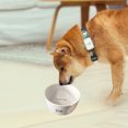 thumbnail image 4 of Ceramic dog bowl, pet bowl, white, 4 of 5