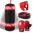 thumbnail image 2 of Ensemble de Gants de Boxe pour Enfants Sac de Frappe Éducatif Sac de Sable de Décompression Ensemble de Jouets Suspendus, 2 of 6