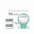thumbnail image 4 of Schick Intuition Refill Blades with Aloe Vera Soap Head - 2-Pack Manual Razor Replacement Cartridges for Men & Women, 4-Layer Blades for Smooth, Comfortable Hair Removal, Portable Grooming Accessory, 4 of 6