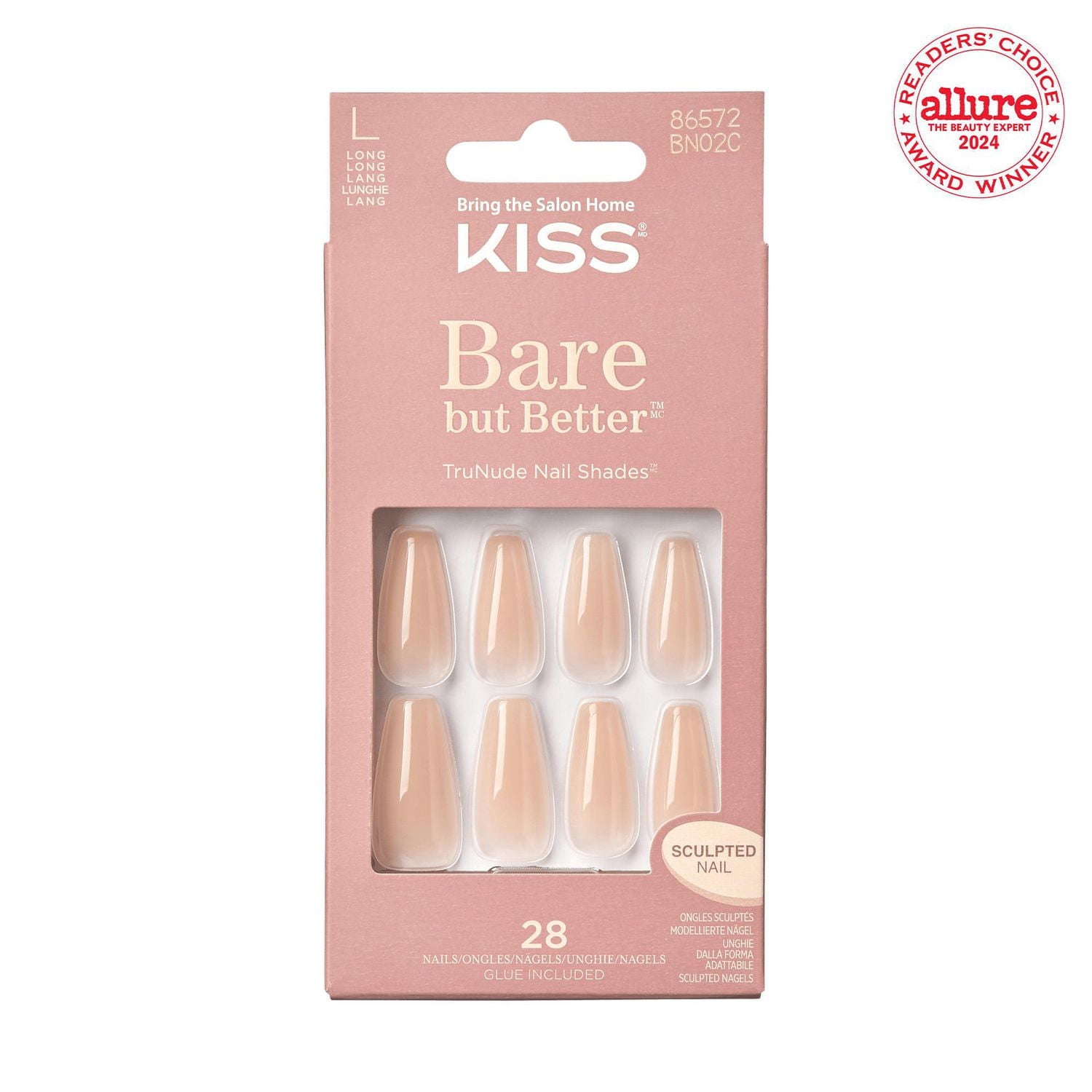 KISS Bare but Better Ongles - Faux Ongle, Court