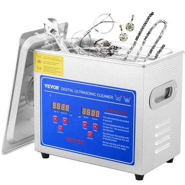 VEVOR Stainless Steel Industry Ultrasonic Cleaner 3L Heated Heater with Timer