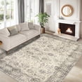 thumbnail image 1 of 9 FTx12 FT Vintage Persian Area Rugs for Living Room, Non Slip Machine Washable Rugs Low Pile Distressed Indoor Rug Floral Print Carpet for Dining Room Bedroom Office, Beige, 1 of 8