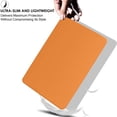 thumbnail image 4 of iPad Mini 7.9 Inch 5 Gen [ Mini 5th Generation 2019 ] A2133 A2124 A2126 MUXH2LL/A MUXF2LL/A MUXG2LL/A Trifold Slim Smart TPU Transparent Back Cover with Adjustable Stand Feature - Orange, 4 of 6