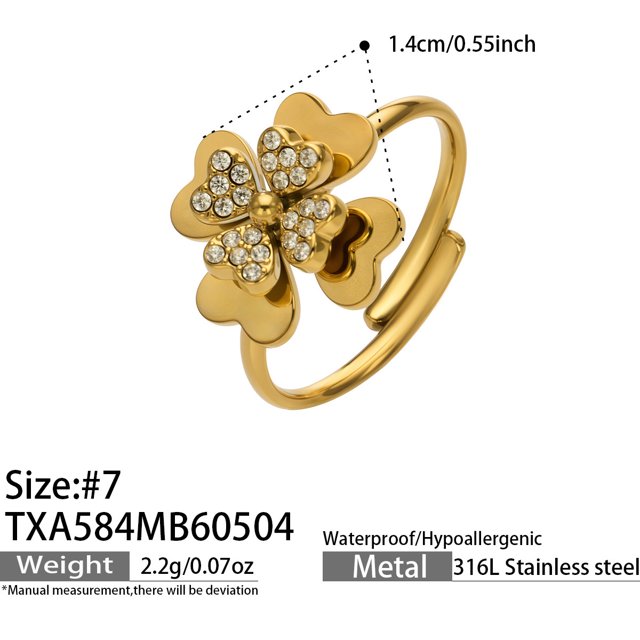 AEXTO Collier Ras-du-Cou Fleur de Trèfle Fleurs Plaquées Or 3D Collier Y2k Collier pour Femmes Bijoux Mode Cadeaux