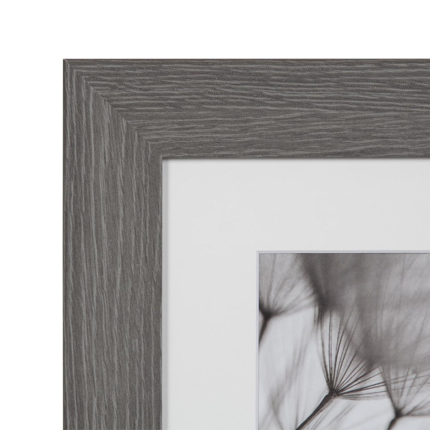 DesignOvation Museum 11" x 14" Matted to 8" 10" Grey Picture Frame
