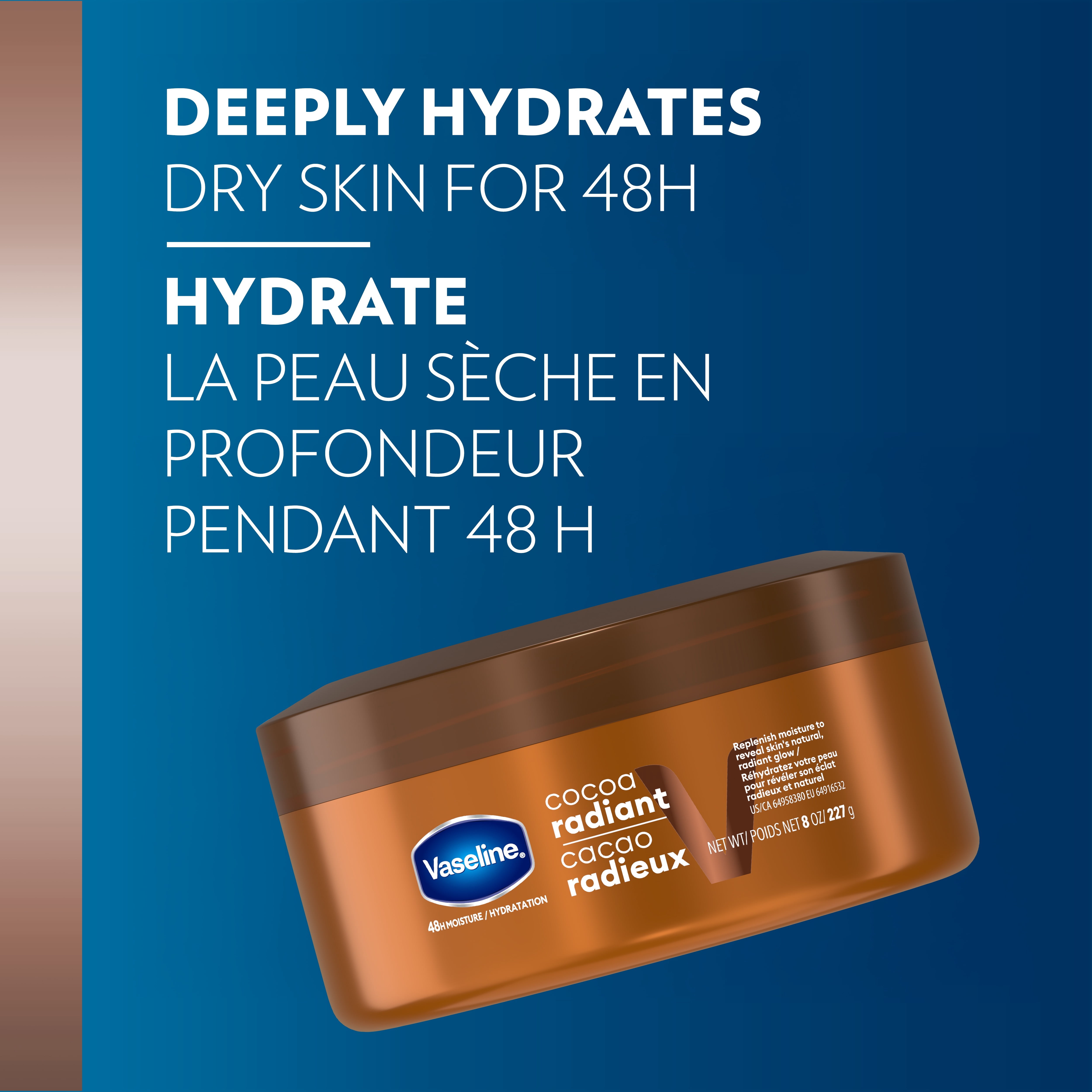 Vaseline Rich Body Butter Cocoa Radiant 48H Moisture, 227 g