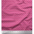 thumbnail image 1 of Soimoi Satin Silk Fabric Leaves Small Printed Fabric 1 Yard 42 Inch Wide, 1 of 3