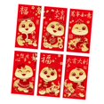 thumbnail image 2 of KLKCMS 6 Pieces Chinese New Year Red Envelopes Hong Bao for Party Favors Graduation H, 2 of 9