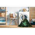 thumbnail image 2 of Ahgly Tapis Rectangulaire Lavable en Machine Intérieur Transitionnel Noir Nuit, 2 Pieds x 5 Pieds, 2 of 7