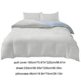 thumbnail image 3 of Queen Bedding Set under $5! CQCYD Queen Size Bedding Set, 4 Piece Bedding Collection, Washed Cotton Sheets, Teen Dorm Bedding, Comfortable Bed Set, Fresh Color Design, Complete Bedding Package, 3 of 6