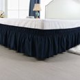 thumbnail image 2 of Unique Bargains Polyester Bed Skirt Elastic Wrap Around Dust Ruffle 15' Drop, 2 of 10