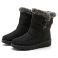 thumbnail image 2 of Bottes d'Hiver pour Femmes, Mode, Confortables, Extérieur, Mi-Longues, Chaussures pour Temps Froid, Randonnée et Aventure, 2 of 9