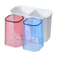 thumbnail image 1 of WHEANG Wall Mounted Convenience Toothbrush Holder Toothpaste Stand With Super Sticky Pads For Bathroom New, 1 of 4