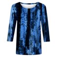 thumbnail image 4 of TIMIFIS Womens Tops 3/4 Sleeve Casual Loose Fit Tunic Tops Scoop Neck T-ShirtFall, 4 of 4